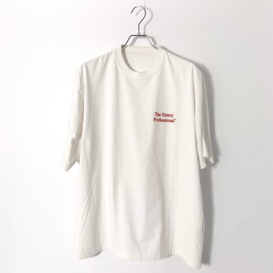 ENNOY Professional Logo T-Shirt "White x Red" (24SS) SS24BRENCT04NTL