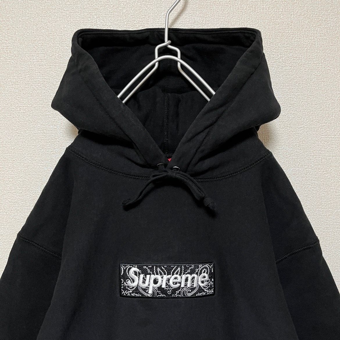 Supreme Bandana Box Logo Hooded Sweatshirt "Black"