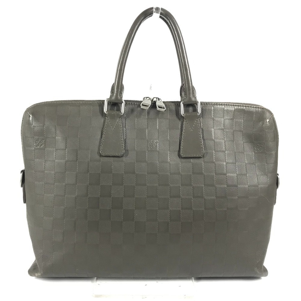 ルイヴィトン LOUIS VUITTON ポルトドキュマンジュール PDJ ダミエアンフィニ 書類バッグ トートバッグ カバン ブリーフケース ハンドバッグ ビジネスバッグ ダミエアンフィニレザー グラニ グレージュ