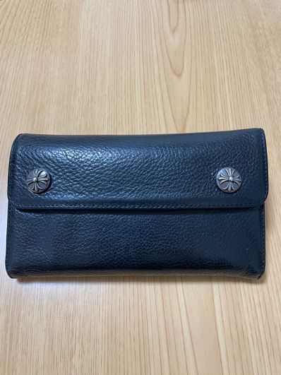 Chrome Hearts Wave Wallet Leather "Black"