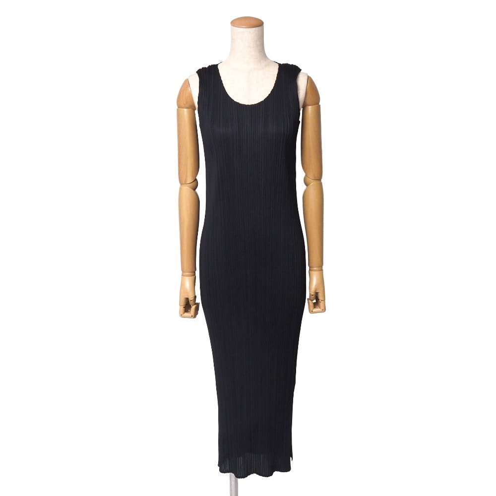 PLEATS PLEASE ISSEY MIYAKE プリーツプリーズ イッセイミヤケ ワンピース サイズ1 ノースリーブ ロング プリーツ ブランド古着【中古】20260824/RB0599