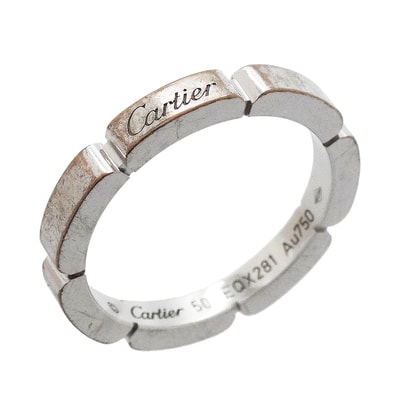 ★SALE【6jhb0136】カルティエ リング マイヨンパンテール K18WG ホワイトゴールド #50【中古】レディース