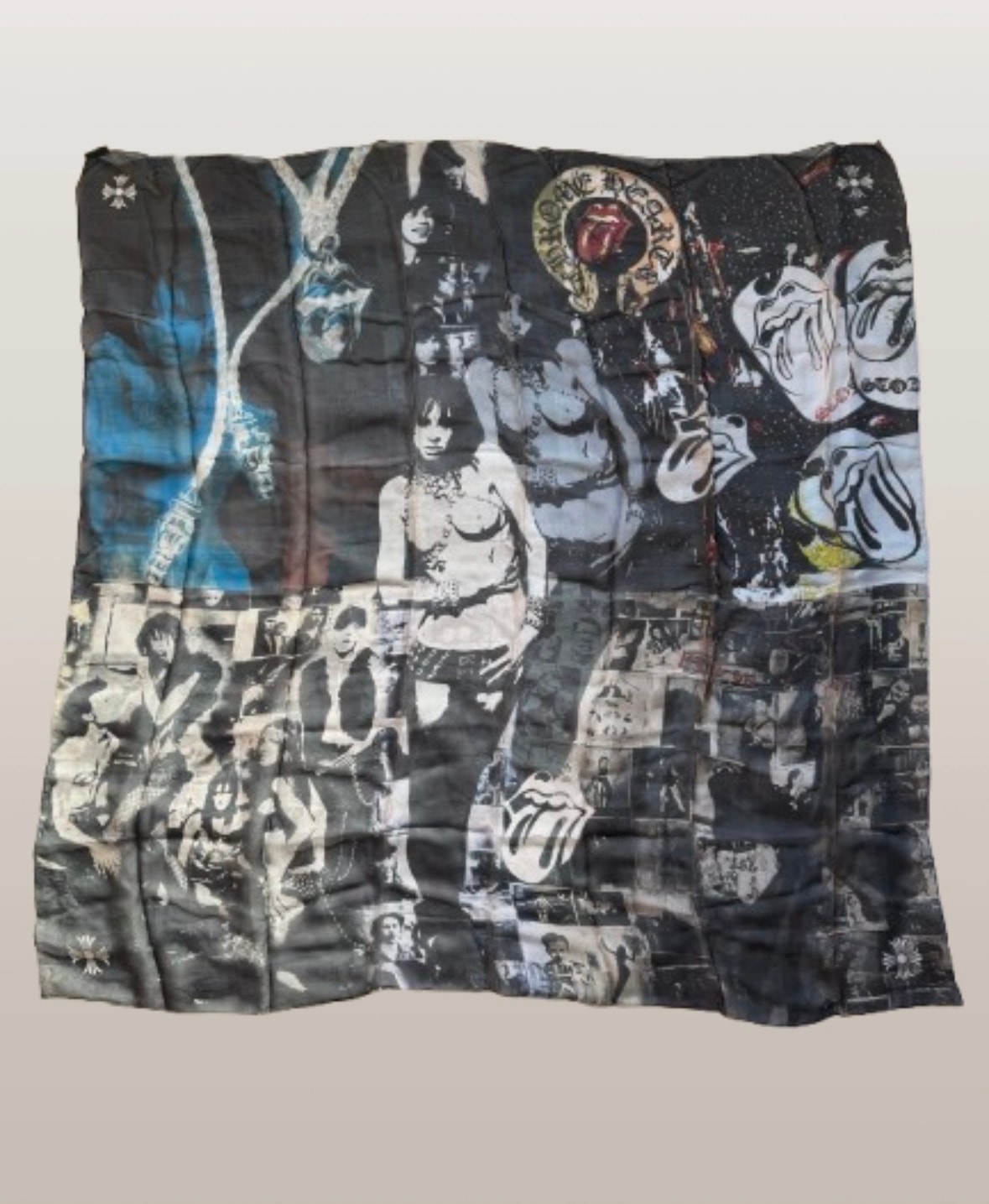 Chrome Hearts x Rolling Stones Silk Scarf "Multi"