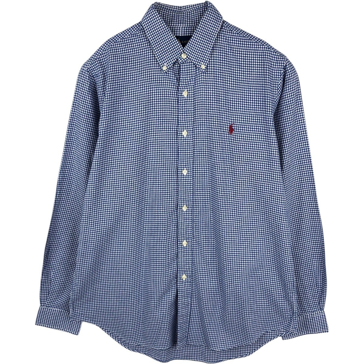 古着 ラルフローレン Ralph Lauren ギンガムチェック 長袖 ボタンダウンチェックシャツ メンズM相当/eaa676514