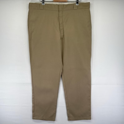 古着 ディッキーズ Dickies パンツ チノパン スラックス 874 ジッパーフライ ストレート 大きいサイズ W42 L32 ベージュ系 メンズ