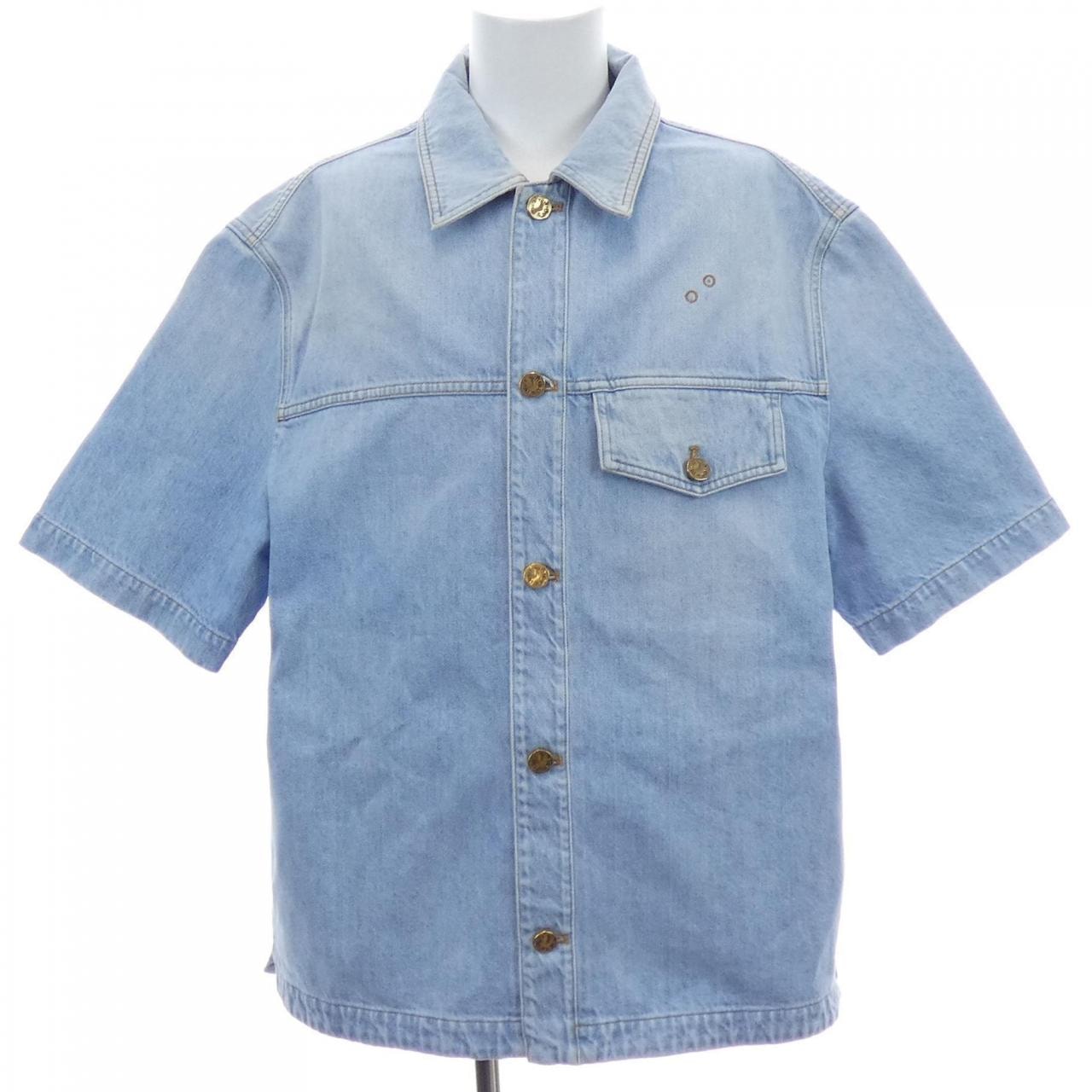 ルイヴィトン LOUIS VUITTON デニムショートスリーブシャツ HLS50WEU6 S/Sシャツ