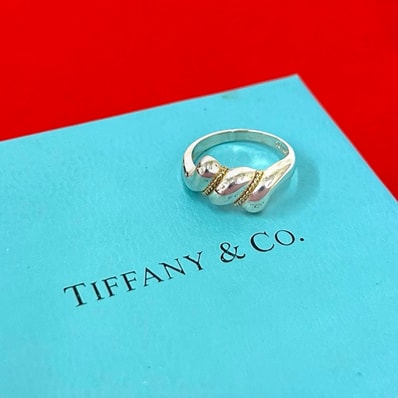 TIFFANY&Co. ティファニー ツイスト シルバー925 K18イエローゴールド リング・指輪 8号 シルバー
23928