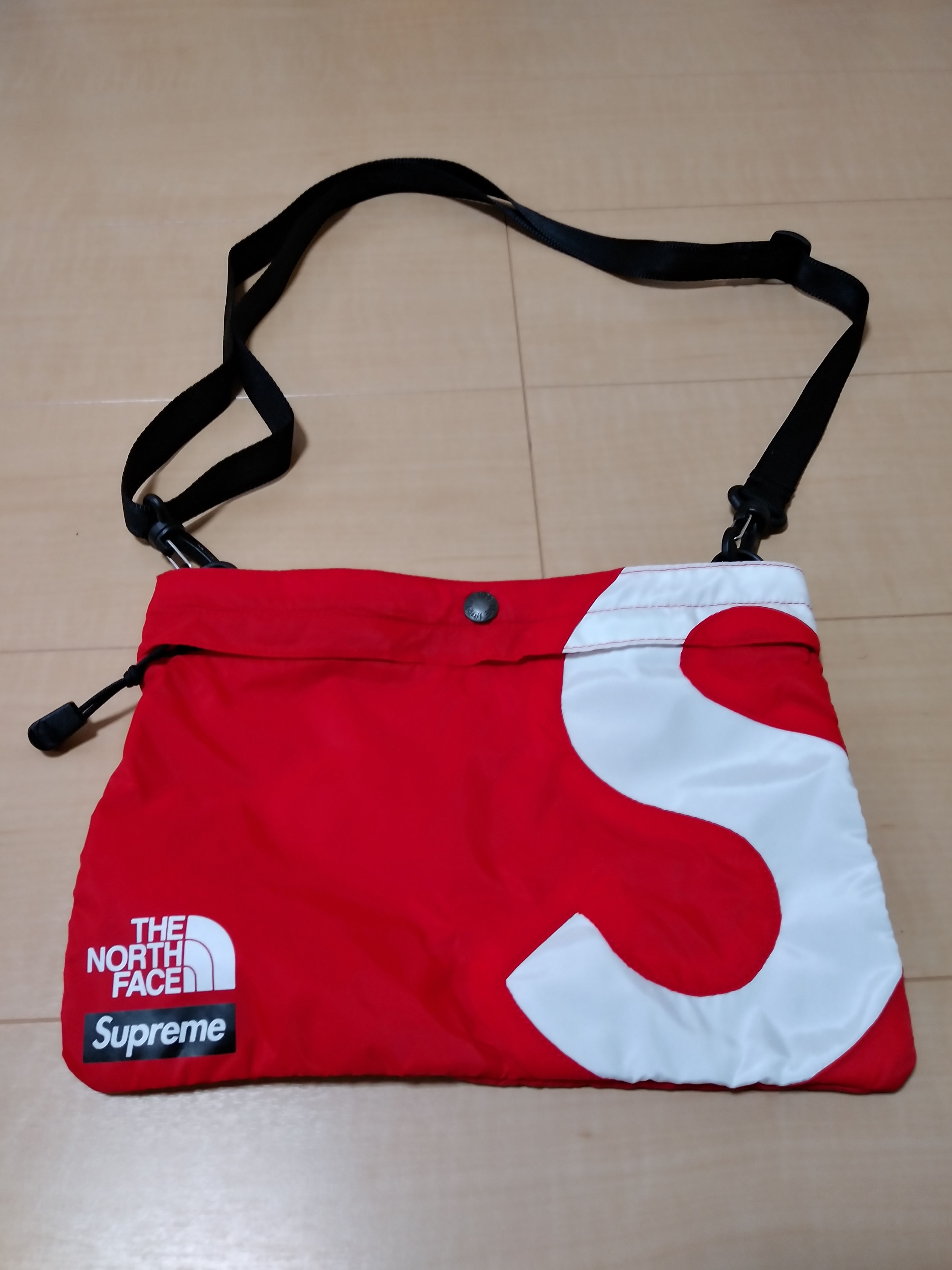 Supreme x The North Face S Logo Shoulder Bag "Red"