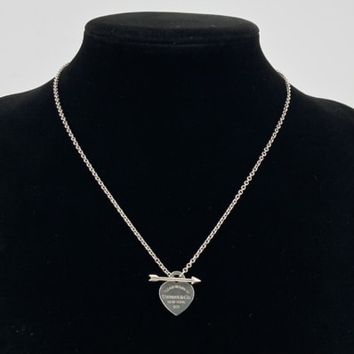TIFFANY&Co.(ティファニー) リターントゥ ラブストラック ハートタグアロー Ag925 ネックレス 7.33g シルバー