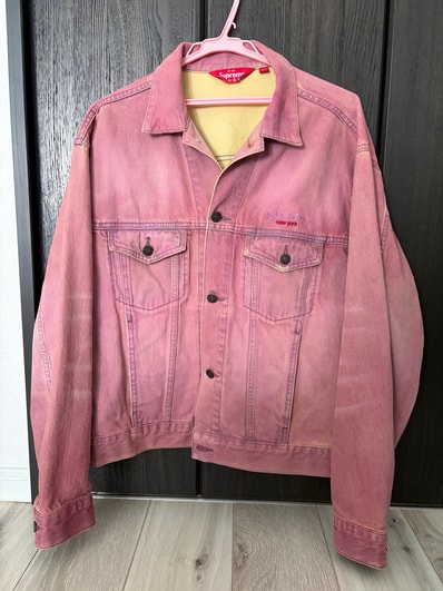 Supreme Denim Trucker Jacket "Overdyed Purple" (26SS)