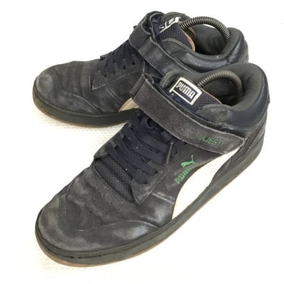 プーマ/PUMA★スエードスニーカー【size:27.5/黒/black】フィリピン製/sneakers/Shoes/trainers◆C-105