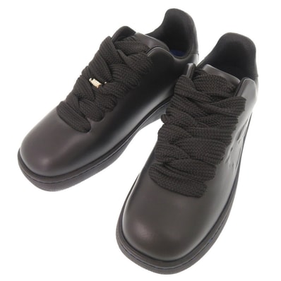 バーバリー ボックススニーカー レザー ブラック スニ