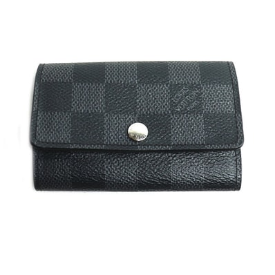 LOUIS VUITTON ルイ・ヴィトン ミュルティクレ6 キーケース ダミエグラフィット ブラック N62662 CT5210 メンズ【中古】