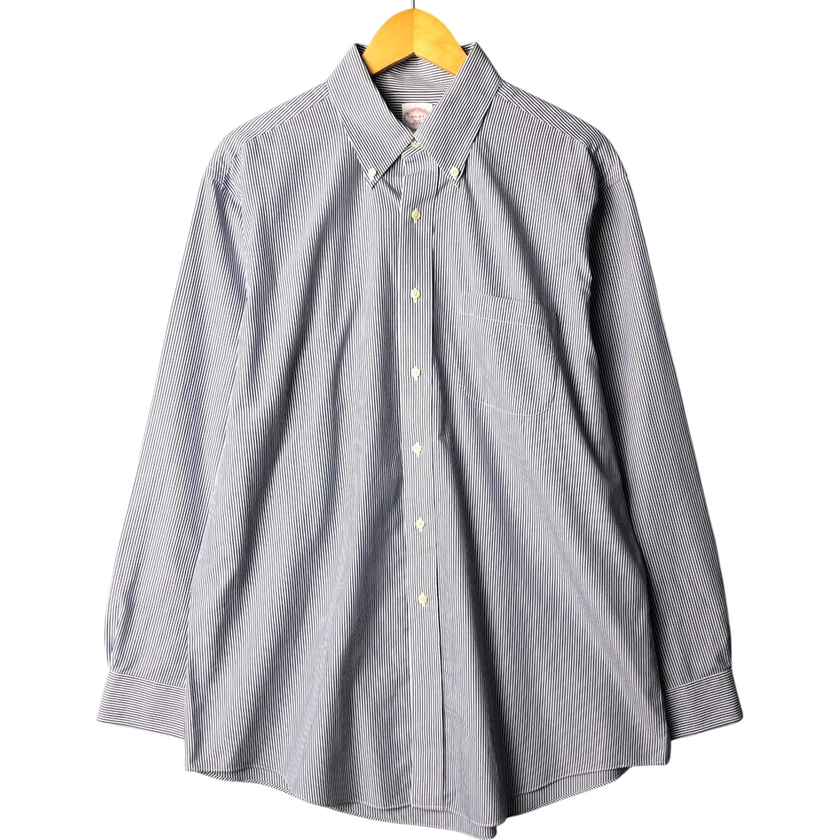 古着 ブルックスブラザーズ Brooks Brothers 346 長袖 ボタンダウンストライプシャツ メンズL相当/eaa566940