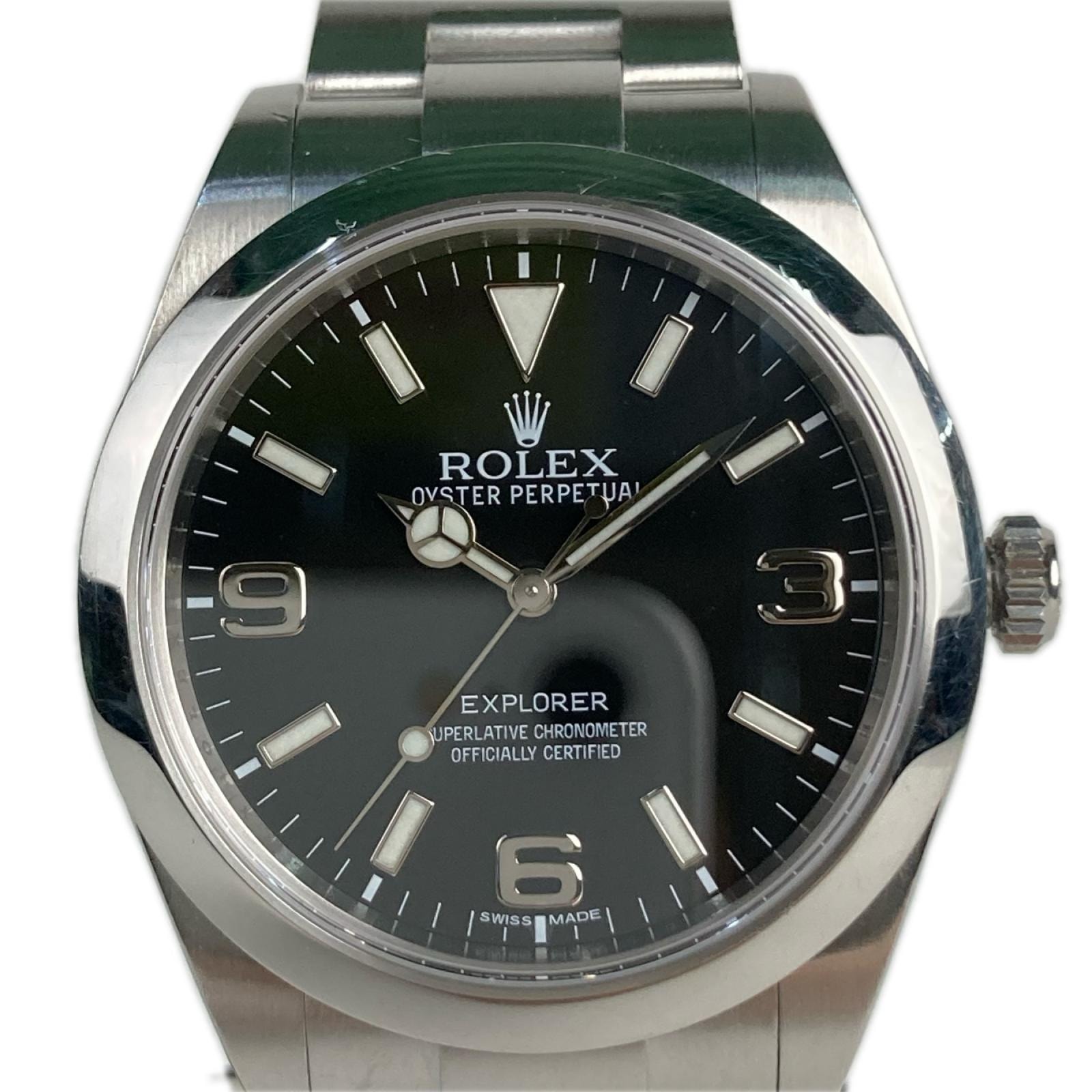 ROLEX ロレックス 腕時計 エクスプローラI 214270 自動巻き ステンレススチール 214270 ブラック 箱付