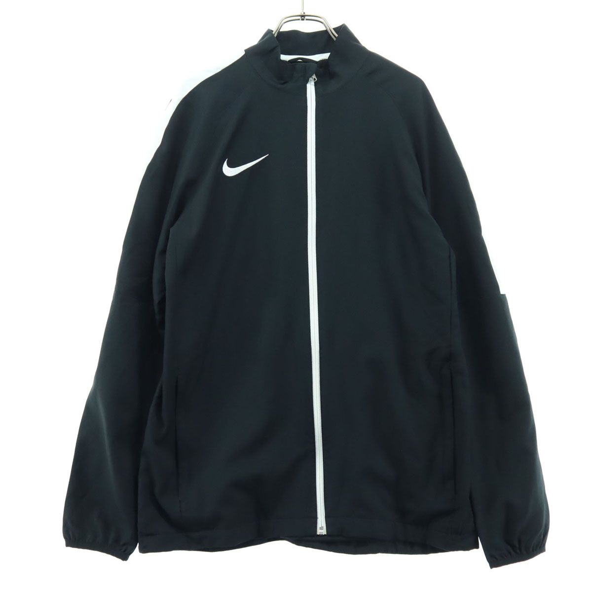 美品 NIKE ナイキ スウォッシュ 長袖 裏地メッシュ ドライフィット トラックジャケット S ブラック