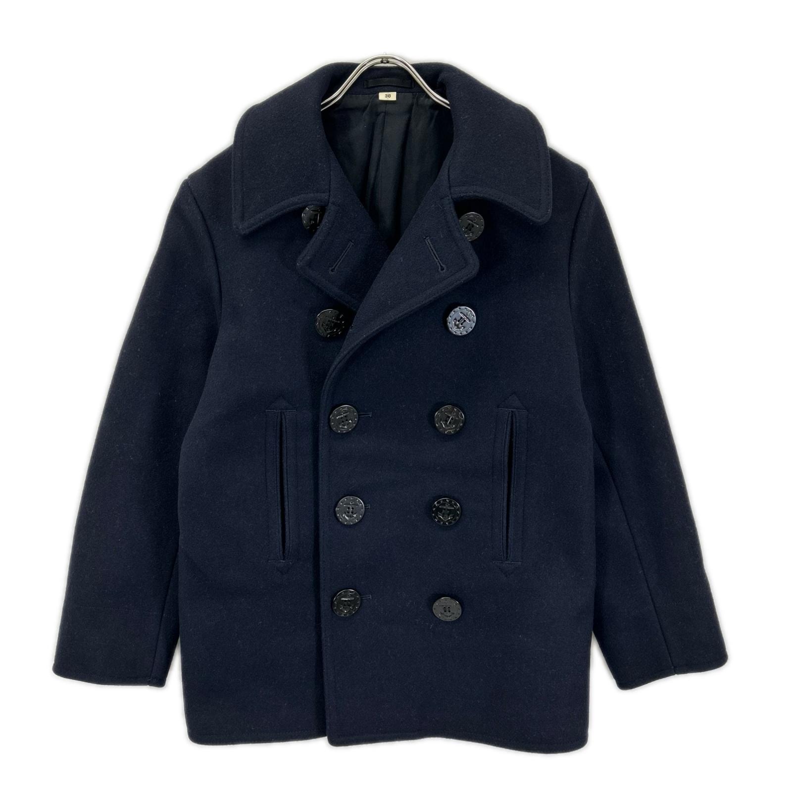 バズリクソンズ BR11554 ネイビー ウール NAVAL CLOTHING FACTORY ピーコート 38