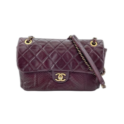 シャネル CHANEL マトラッセ ショルダーバッグ パイソン【中古】