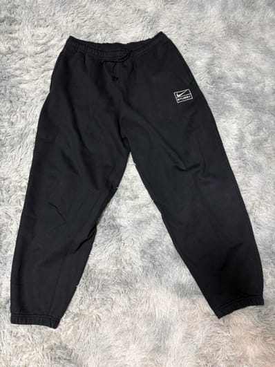 Stussy x Nike Stone Washed Fleece Pant "Black" (US Size) FN5235-010