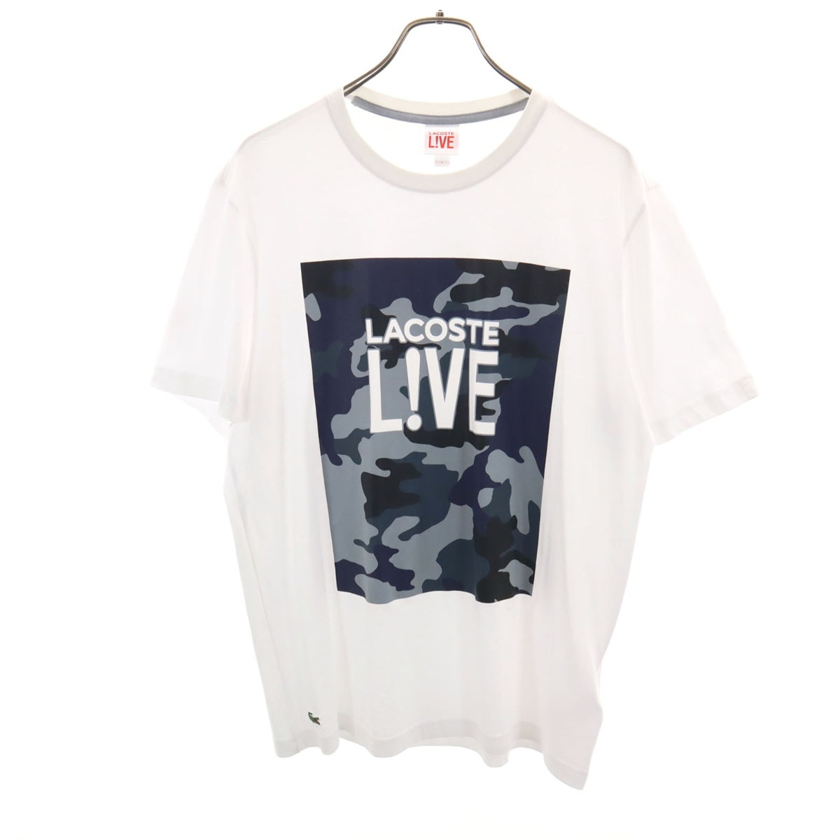 LACOSTE L!VE ラコステライブ 半袖 Tシャツ L ホワイト