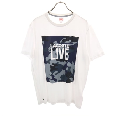 LACOSTE L!VE ラコステライブ 半袖 Tシャツ L ホワイト