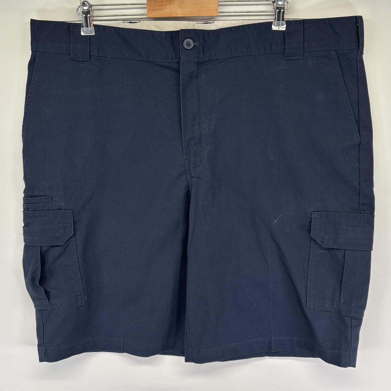 古着 ディッキーズ Dickies ショートパンツ カーゴ ワンポイントロゴ 半ズボン ハーフパンツ 短パン w44 ネイビー メンズ