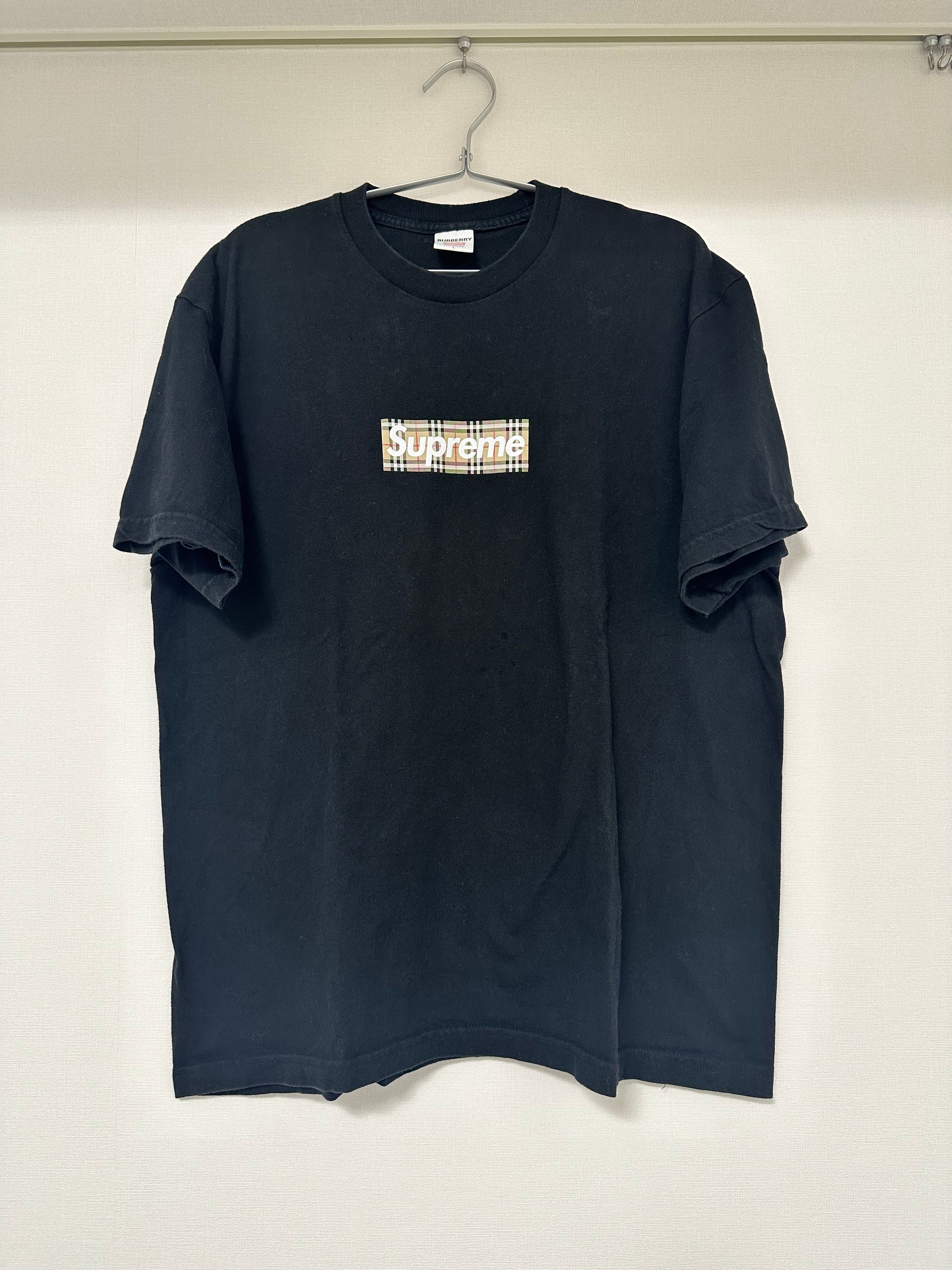Supreme / Burberry Box Logo Tee "Black"