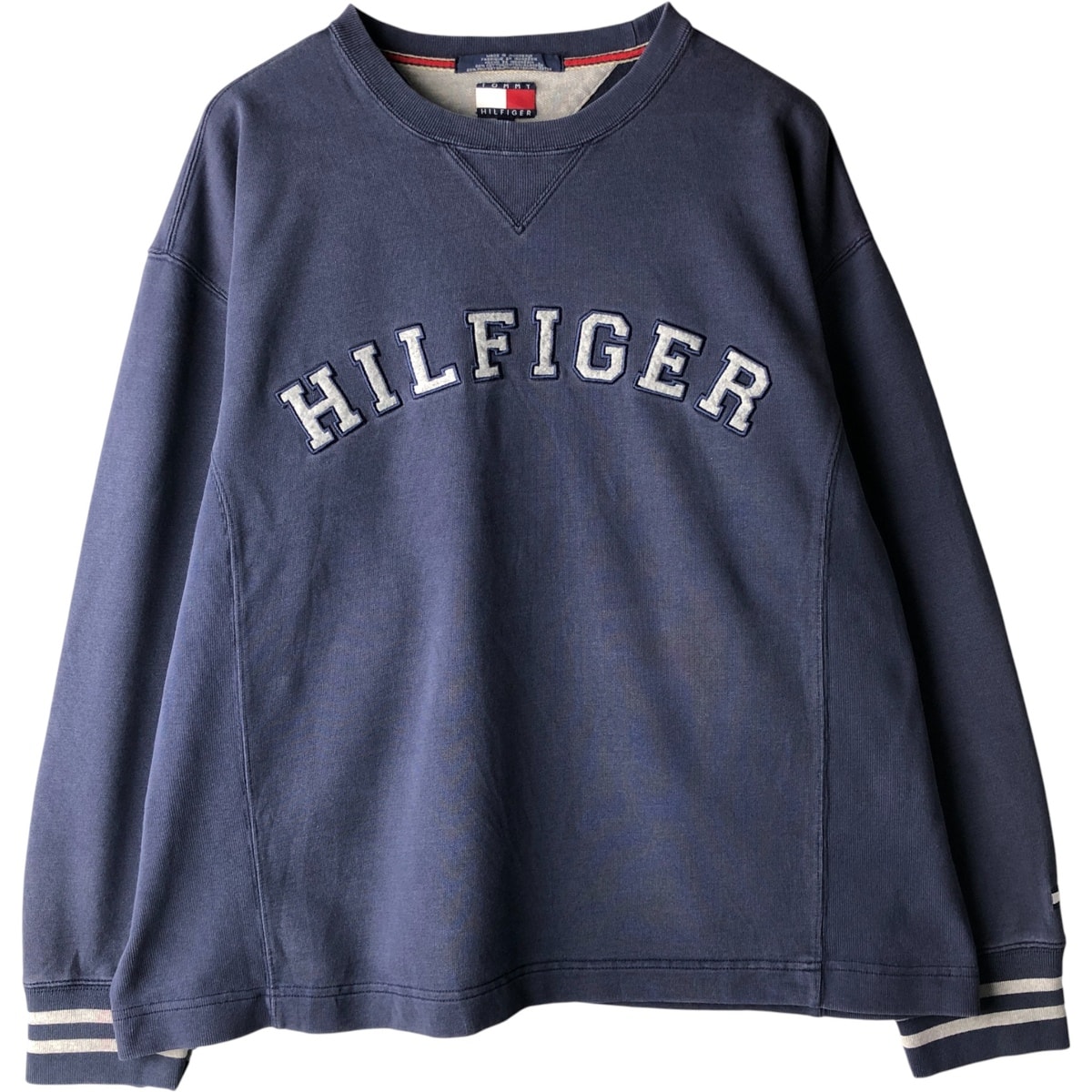 古着 90年代~ トミーヒルフィガー TOMMY HILFIGER ロゴスウェットシャツ トレーナー メンズL相当 ヴィンテージ/eaa600401