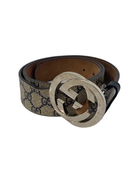 GUCCI GG Supreme Belt G Buckle "Navy"