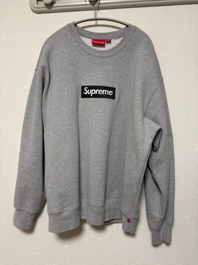 Supreme Box Logo Crewneck "Heather Grey" (22FW)