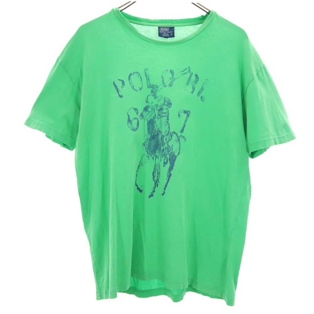 Polo by Ralph Lauren ポロバイラルフローレン 半袖 オールド Tシャツ S グリーン系