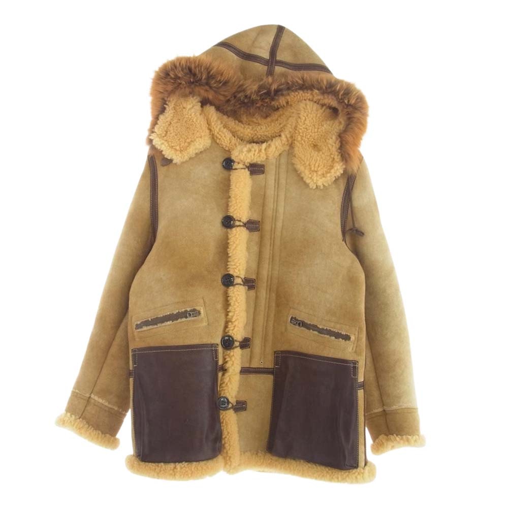 TENDERLOIN テンダーロイン ジャケット T-7 B-7タイプシープ ムートン ボア ジャケット コート ブラウン系 S【中古】