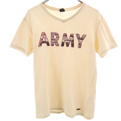AVIREX アビレックス 半袖 Tシャツ M ベージュ