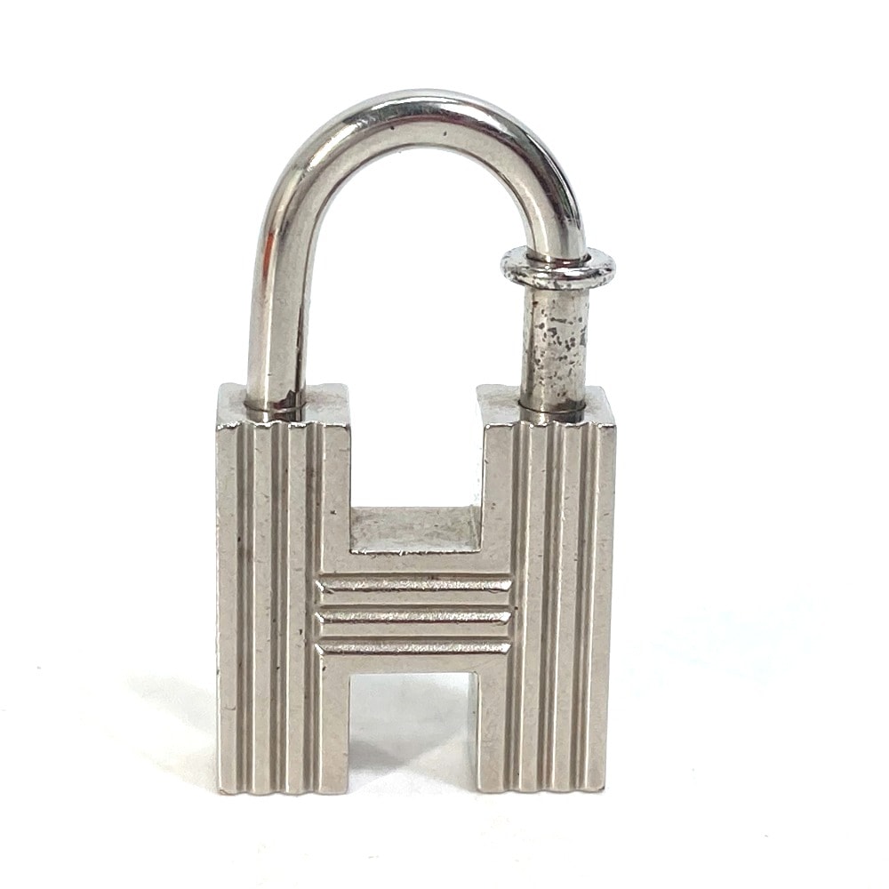 エルメス HERMES 新世紀の第一歩 2000年限定 Hモチーフ H カデナ パドロック ペンダントトップ メタル シルバー