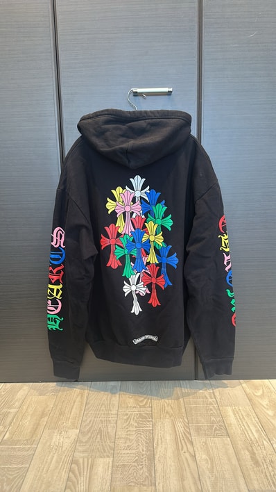 Chrome Hearts Multi Color Cross Cemetery Pullover Hoodie "Black"