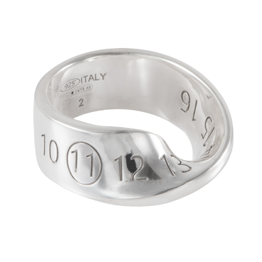 Maison Margiela メゾンマルジェラ ツイスト ナンバー リング・指輪 10号 シルバー【中古】