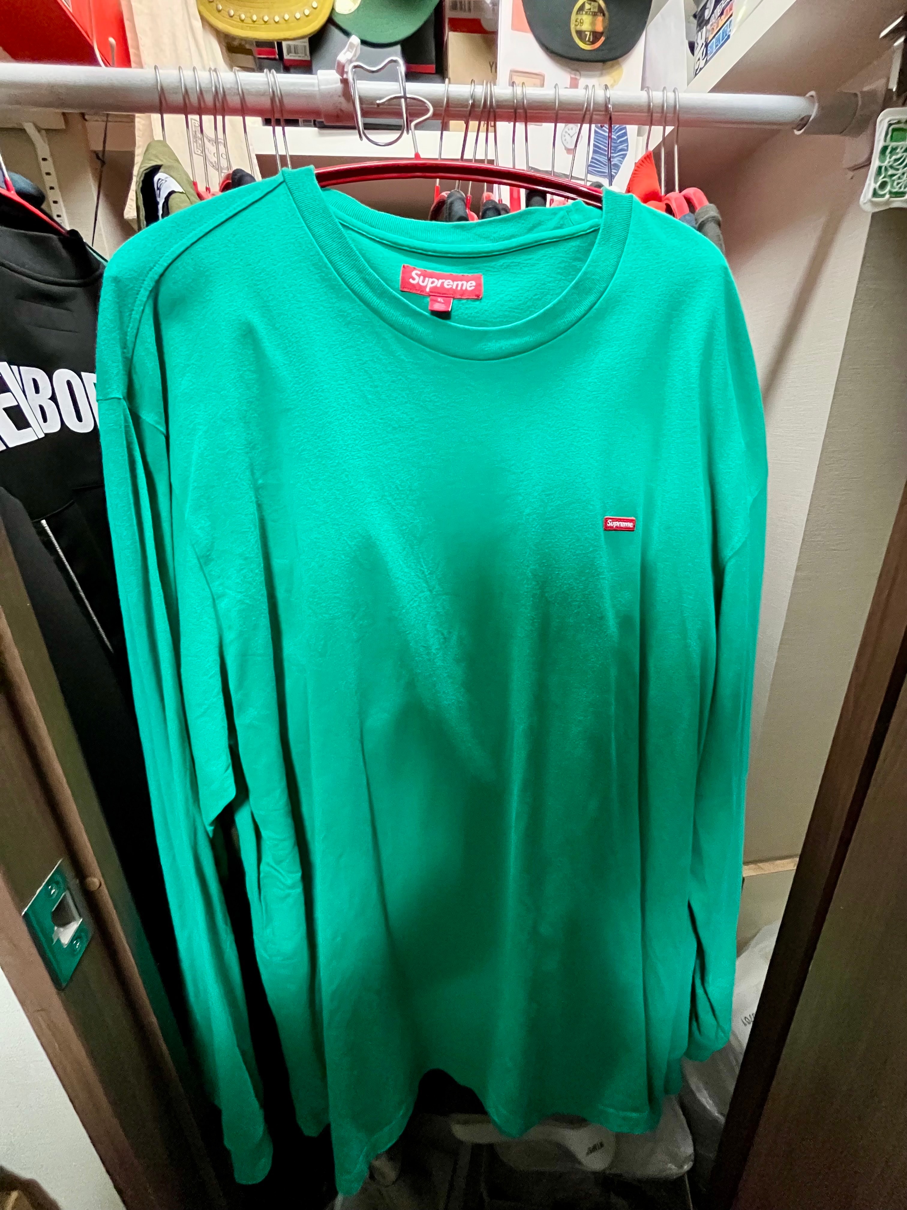 Supreme Small Box L/S Tee "Green"(24SS)
