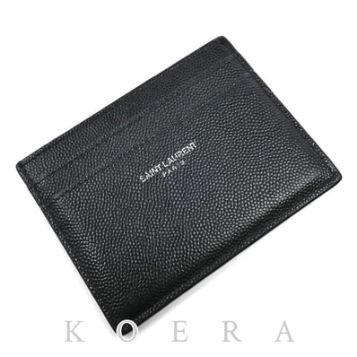 SAINT LAURENT サンローラン クラシック サンローラン カードケース ブラック 375946BTY0N1000 ユニセックス【中古】