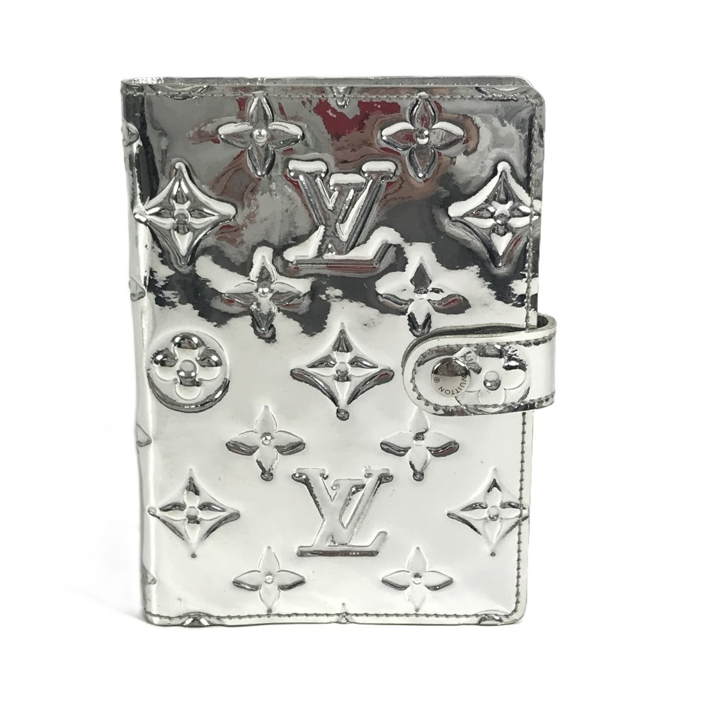 ルイヴィトン LOUIS VUITTON アジェンダPM アジェンダ PM R20963 モノグラムミロワール システム手帳 ステーショナリー 手帳カバー レザー シルバー