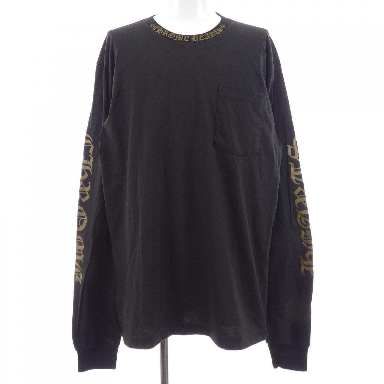 Chrome Hearts Army Green Neck Logo L/S T-Shirt "Black/Army Green"