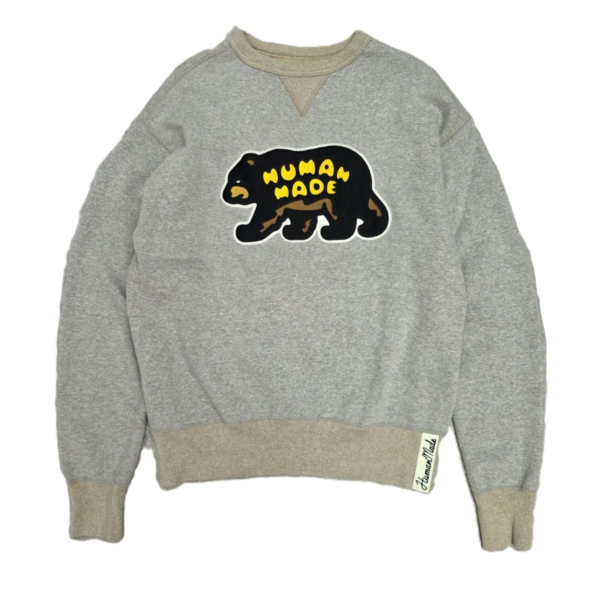 HUMAN MADE ヒューマンメード ヒューマンメイド TSURIAMI SWEATSHIRT ツリアミ スウェット 裏起毛 スウェット HM25CS010 L コットン グレー  メンズ【中古】