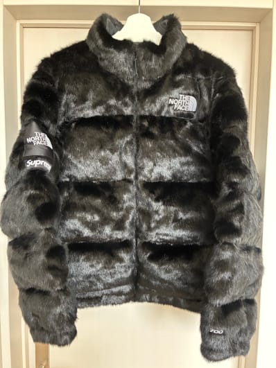 Supreme x The North Face Faux Fur Nuptse Jacket "Black"