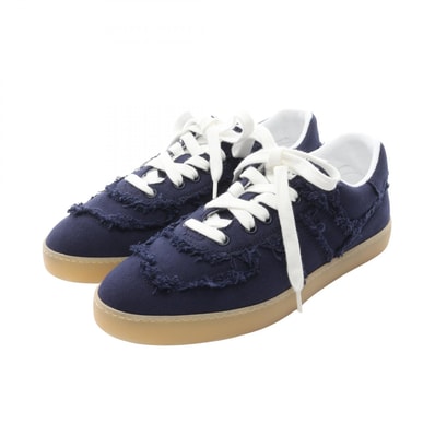 ミュウ ミュウ Miu Miu スニーカー 靴 キャンバス レディース ネイビー系 【中古】