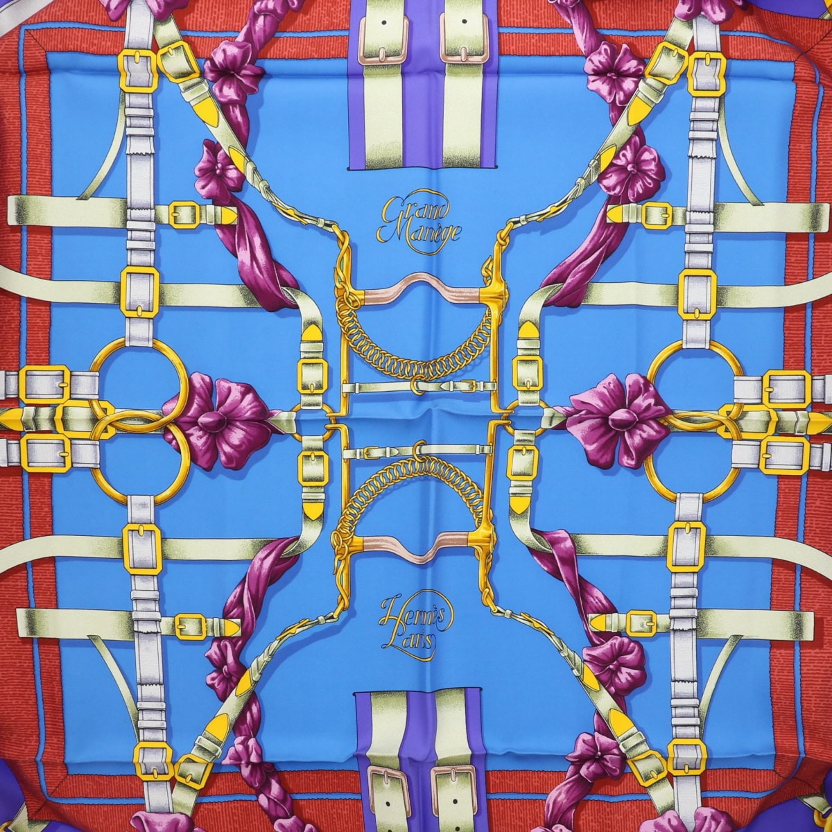 【値下げ】HERMES エルメス スカーフ シルク マルチカラー  レディース【中古】