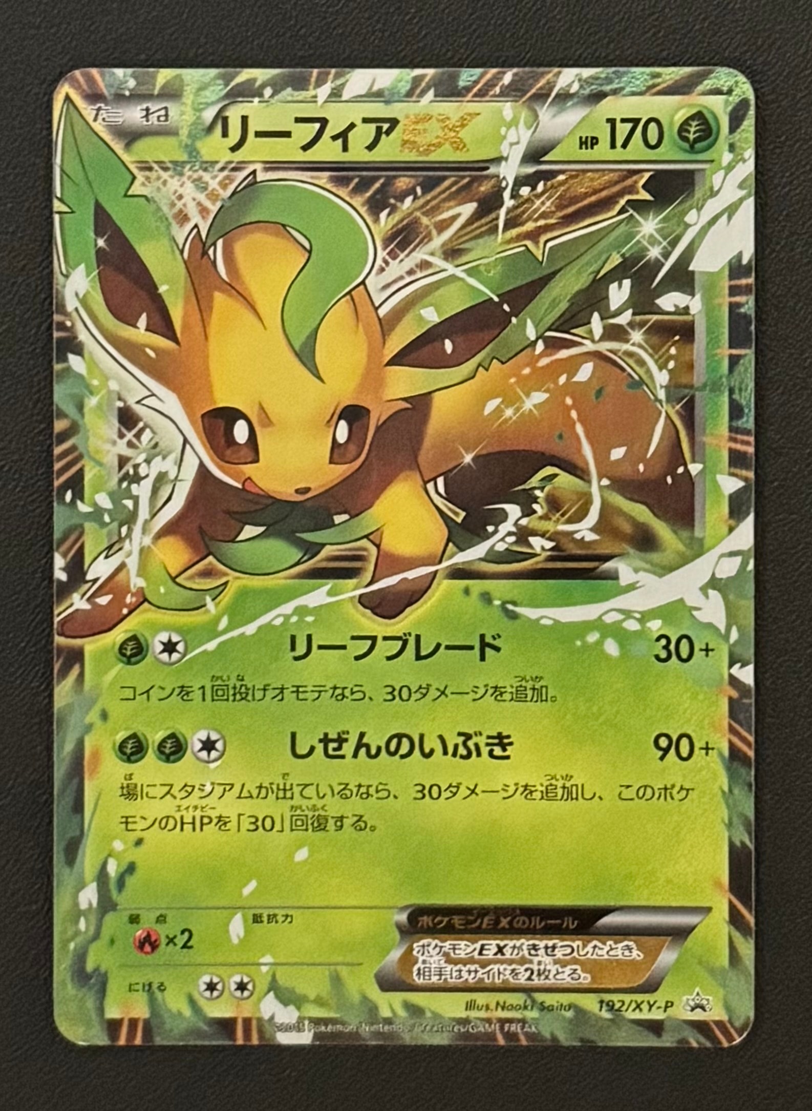 PSA10】リーフィアEX P [XY-P 192](バトル強化セット「草/闘」) 1枚の