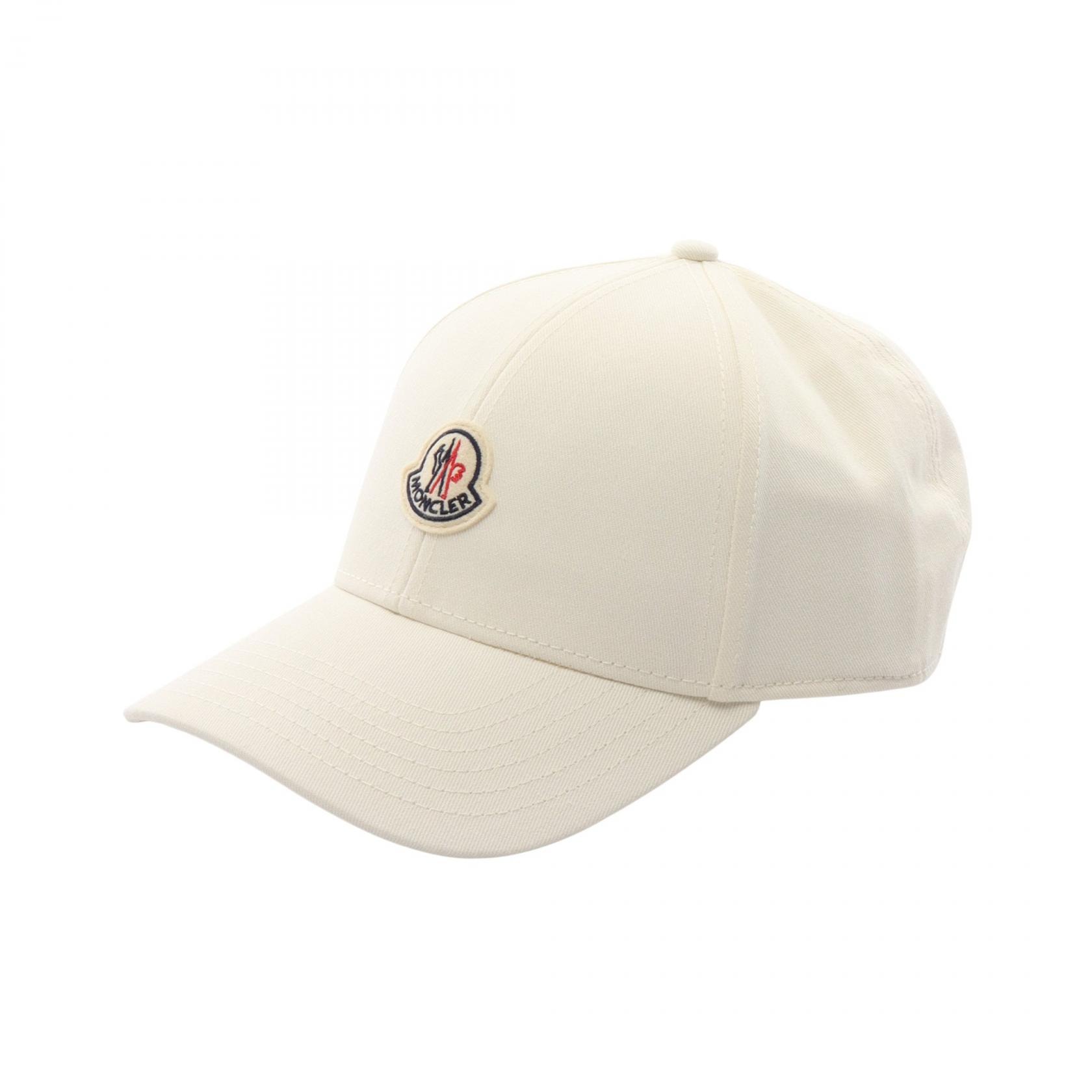 モンクレール MONCLER ロゴワッペン ベースボール キャップ 帽子 コットン メンズ レディース ホワイト系 3B000484863036 【新品】