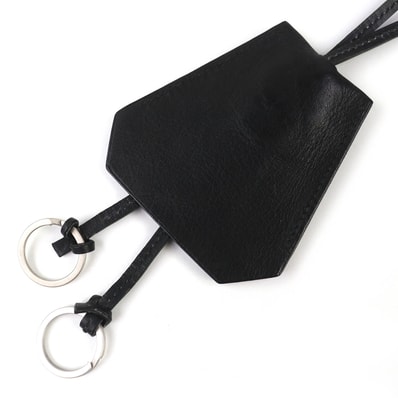 良品 エルメス マルジェラ期 クロシェット ネックレス ブラック レディース