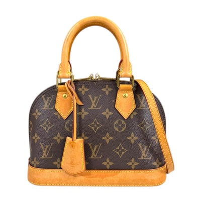 ルイヴィトン アルマBB モノグラム ショルダーバッグ モノグラムキャンバス M53152 ブラウン レディース LOUIS VUITTON 中古