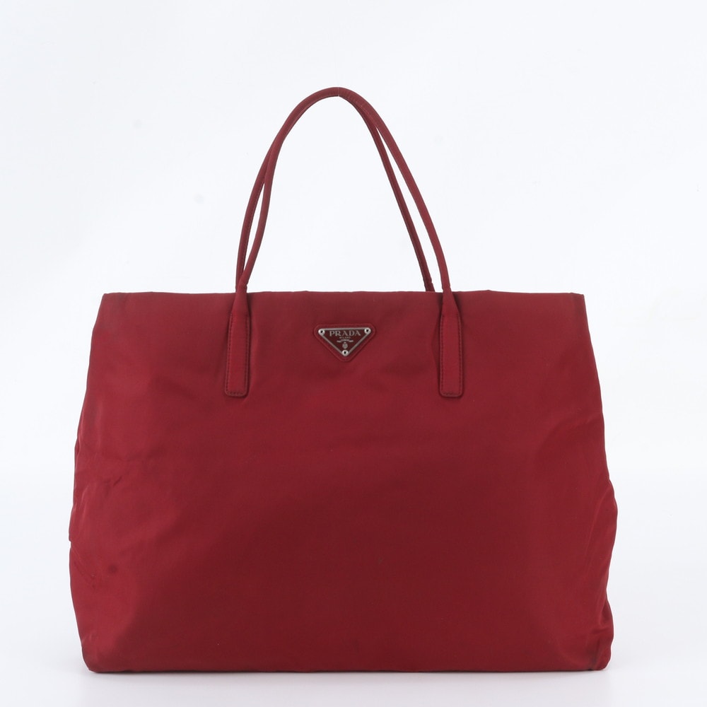 ■美品 プラダ テスート ナイロントライアングルロゴトート バッグ