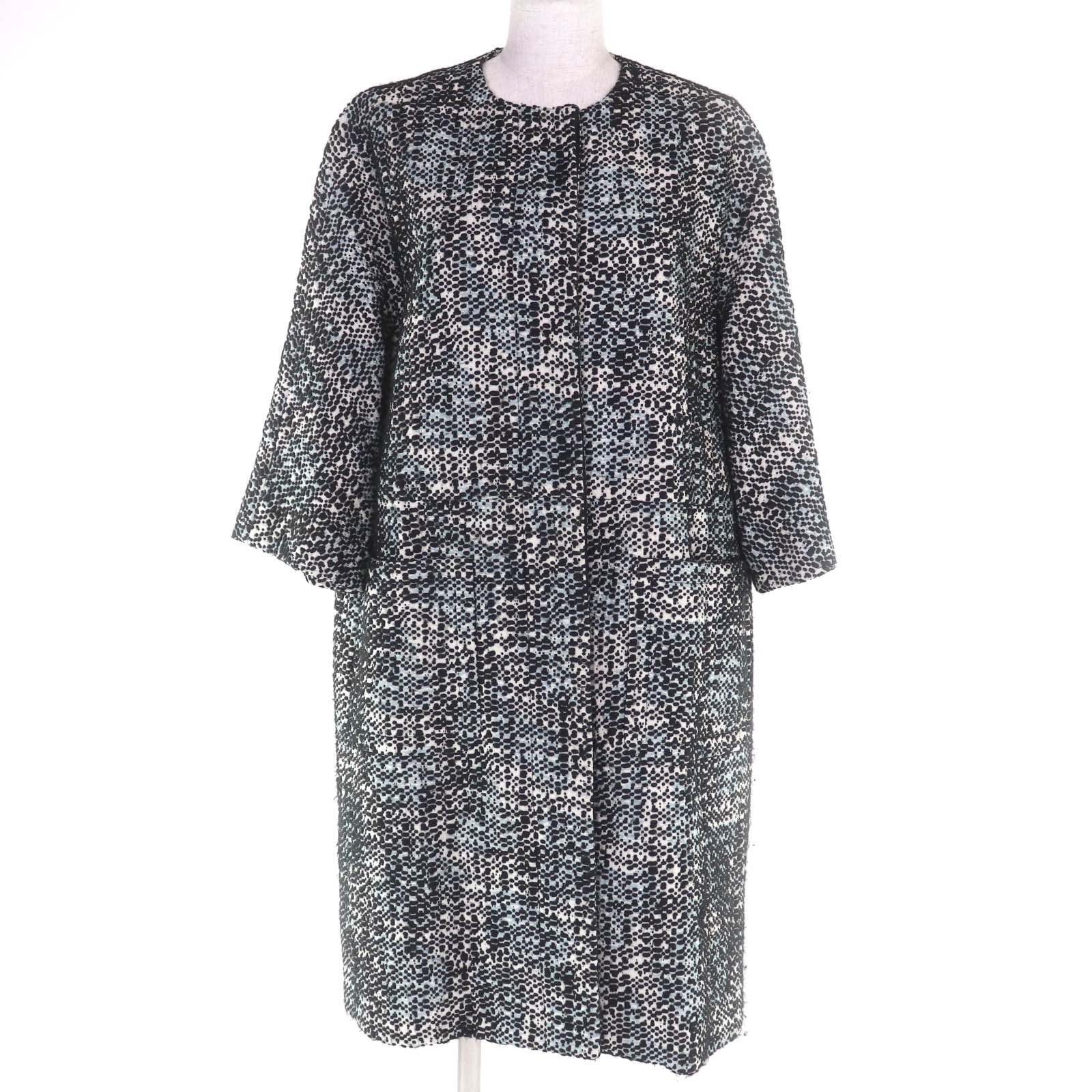 極美品 マルニ コート マルチカラー レディース 38 CPMAO03U00TW578